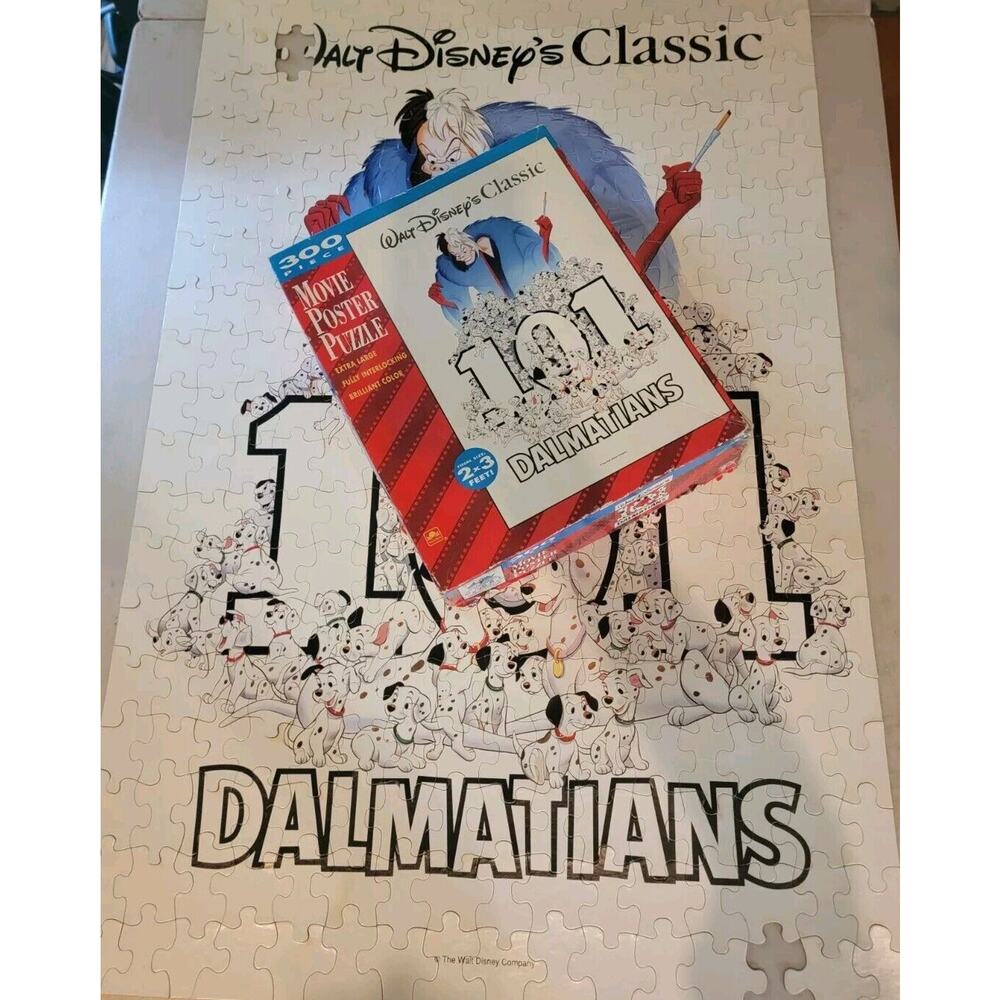 Golden 300 Jumbo Pcs Walt Disney's 101 Dalmatians Puzzle Movie Poster 2×3 Feet
